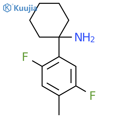 1-(2,5-difluoro-4-methylphenyl)cyclohexan-1-amine structure