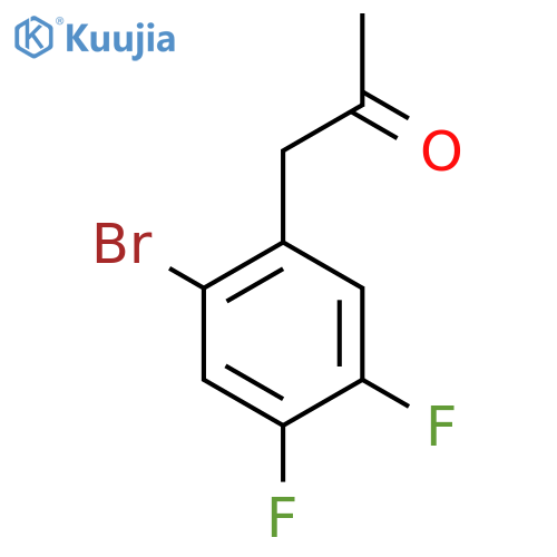 1-(2-bromo-4,5-difluorophenyl)propan-2-one structure
