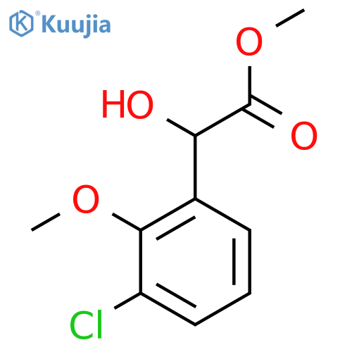 methyl 2-(3-chloro-2-methoxyphenyl)-2-hydroxyacetate structure