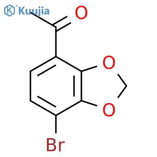 1-(7-Bromobenzo[d][1,3]dioxol-4-yl)ethan-1-one structure