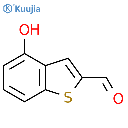 4-Hydroxy-1-benzothiophene-2-carbaldehyde structure