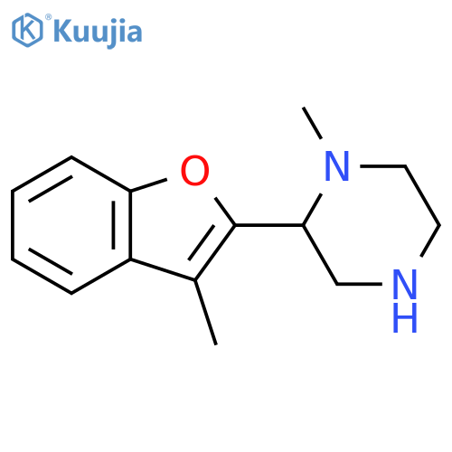 1-methyl-2-(3-methyl-1-benzofuran-2-yl)piperazine structure