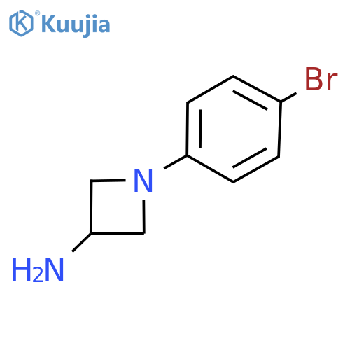 1-(4-bromophenyl)azetidin-3-amine structure