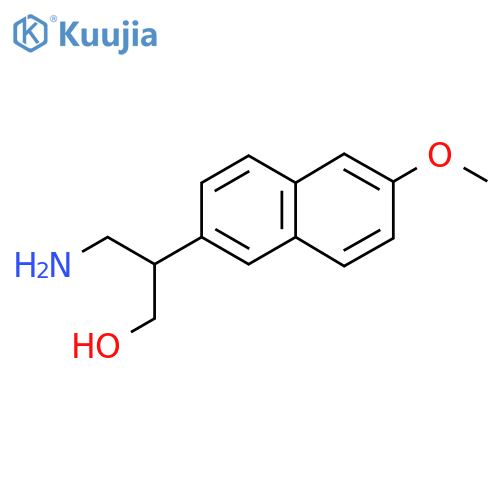 3-amino-2-(6-methoxynaphthalen-2-yl)propan-1-ol structure