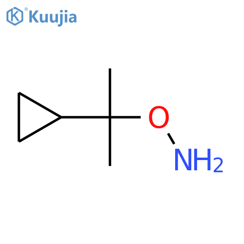 O-(2-cyclopropylpropan-2-yl)hydroxylamine structure