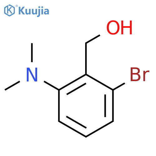 (2-Bromo-6-(dimethylamino)phenyl)methanol structure