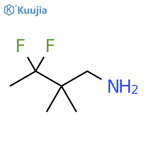 3,3-difluoro-2,2-dimethylbutan-1-amine structure