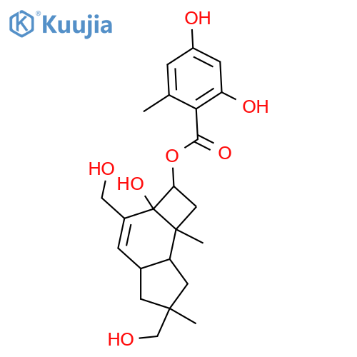 7-Protoilludene-5,6,12,14-tetrol; (5β,6α,11S)-form, 5-(2,4-Dihydroxy-6-methylbenzoyl) structure