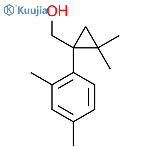 1-(2,4-dimethylphenyl)-2,2-dimethylcyclopropylmethanol structure