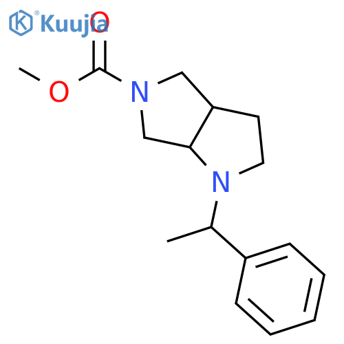 (3aR,6aR)-Methyl 1-((R)-1-phenylethyl)hexahydropyrrolo[3,4-b]pyrrole-5(1H)-carboxylate structure