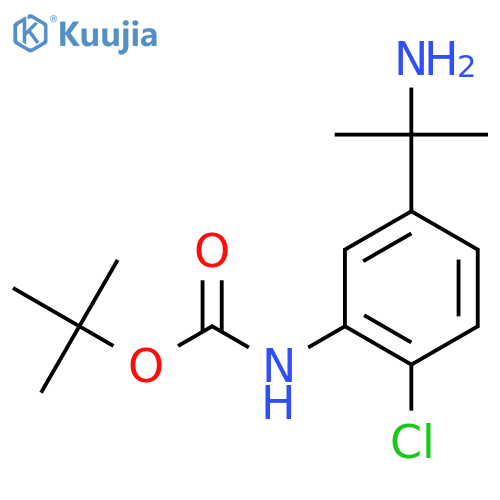 tert-butyl N-5-(2-aminopropan-2-yl)-2-chlorophenylcarbamate structure