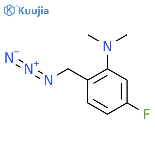 2-(azidomethyl)-5-fluoro-N,N-dimethylaniline structure