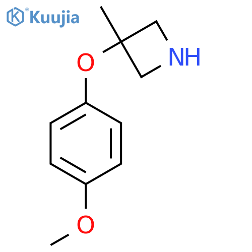 3-(4-methoxyphenoxy)-3-methylazetidine structure