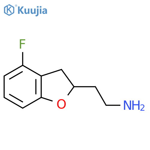 2-(4-Fluoro-2,3-dihydro-1-benzofuran-2-yl)ethan-1-amine structure