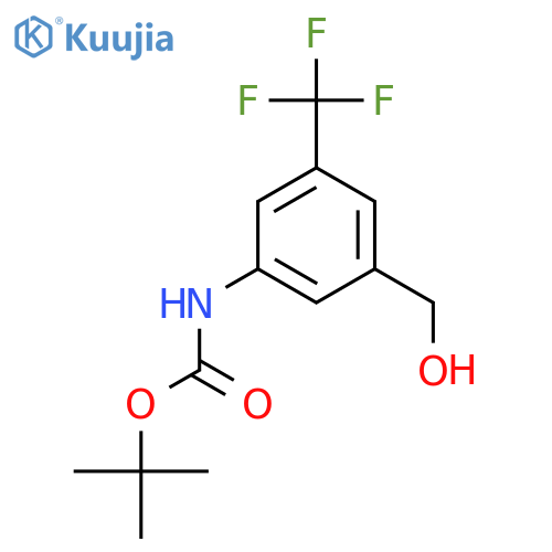 tert-butyl N-3-(hydroxymethyl)-5-(trifluoromethyl)phenylcarbamate structure
