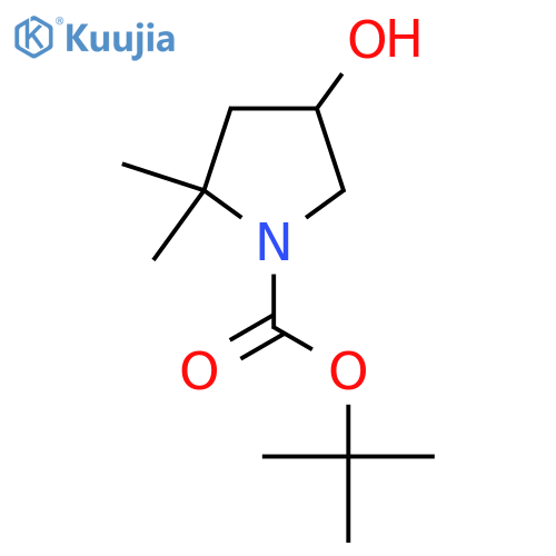 Tert-Butyl 4-hydroxy-2,2-dimethylpyrrolidine-1-carboxylate structure