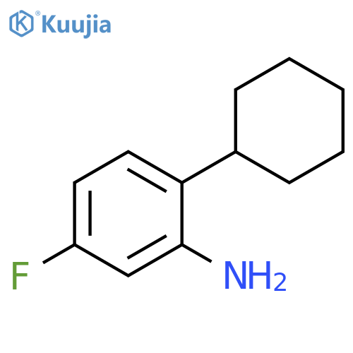 2-cyclohexyl-5-fluoroaniline structure