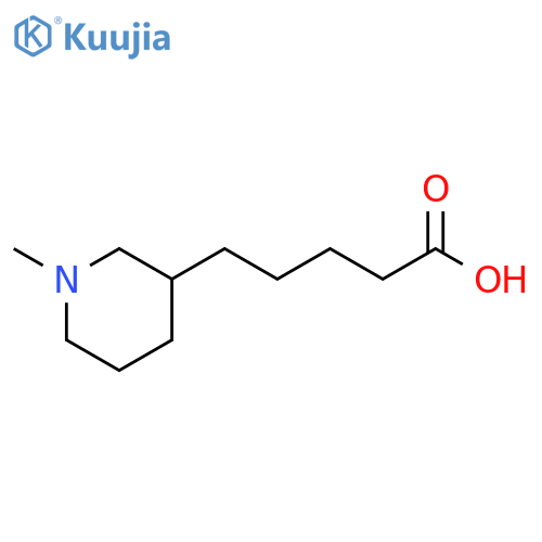 3-Piperidinepentanoic acid, 1-methyl- structure