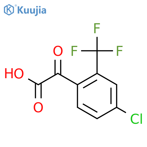 2-4-chloro-2-(trifluoromethyl)phenyl-2-oxoacetic acid structure