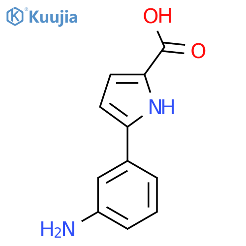5-(3-aminophenyl)-1H-pyrrole-2-carboxylic acid structure