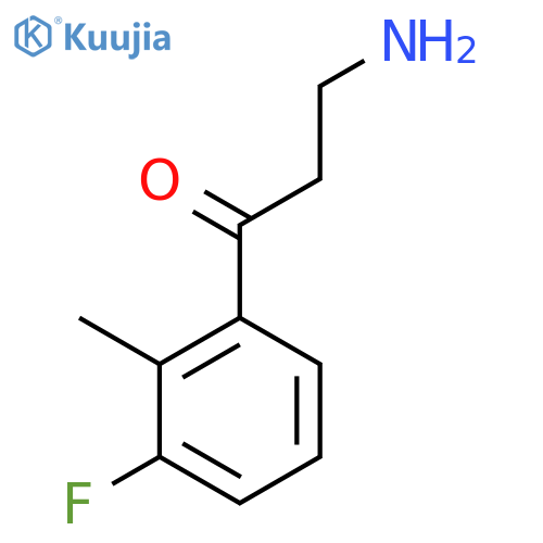 3-amino-1-(3-fluoro-2-methylphenyl)propan-1-one structure