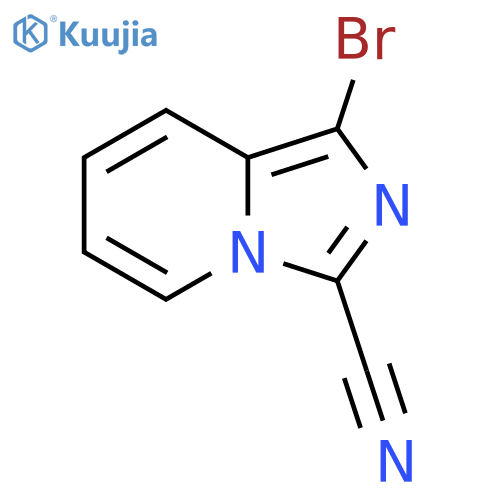 1-Bromoimidazo[1,5-a]pyridine-3-carbonitrile structure