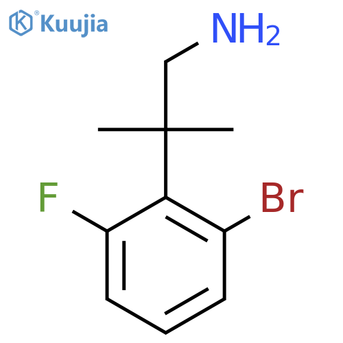 2-(2-bromo-6-fluorophenyl)-2-methylpropan-1-amine structure