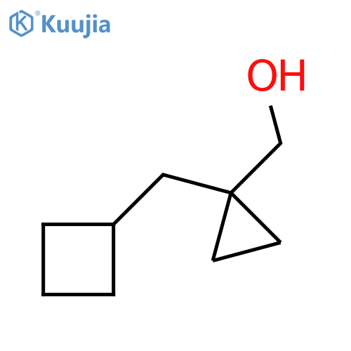 1-(cyclobutylmethyl)cyclopropylmethanol structure