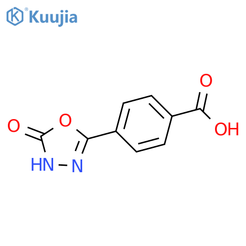 4-(5-oxo-4,5-dihydro-1,3,4-oxadiazol-2-yl)benzoic acid structure