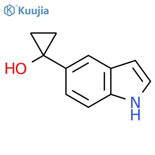 1-(1H-indol-5-yl)cyclopropan-1-ol structure