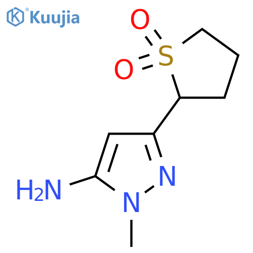 2-(5-amino-1-methyl-1H-pyrazol-3-yl)-1lambda6-thiolane-1,1-dione structure