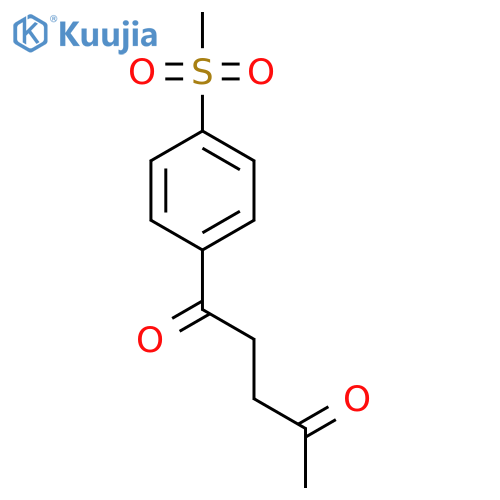 1-(4-Methanesulfonylphenyl)pentane-1,4-dione structure