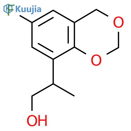 2-(6-Fluoro-4H-1,3-benzodioxin-8-yl)propan-1-ol structure