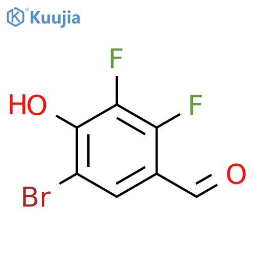 Benzaldehyde, 5-bromo-2,3-difluoro-4-hydroxy- structure