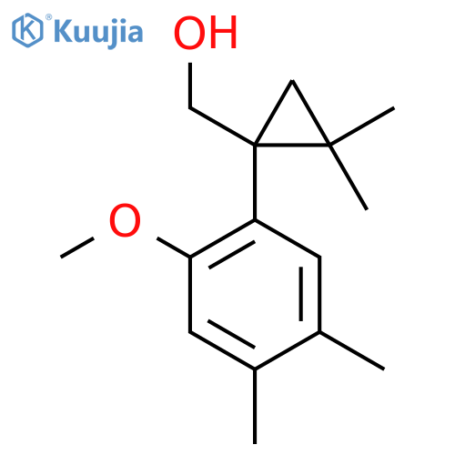 1-(2-methoxy-4,5-dimethylphenyl)-2,2-dimethylcyclopropylmethanol structure