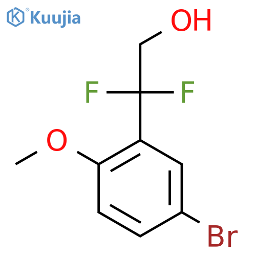 2-(5-bromo-2-methoxyphenyl)-2,2-difluoroethan-1-ol structure