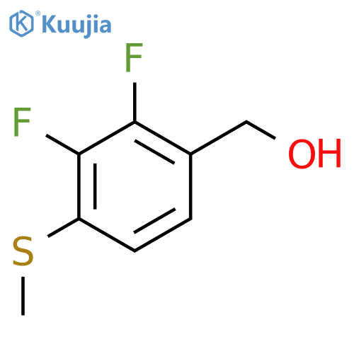 (2,3-Difluoro-4-(methylthio)phenyl)methanol structure