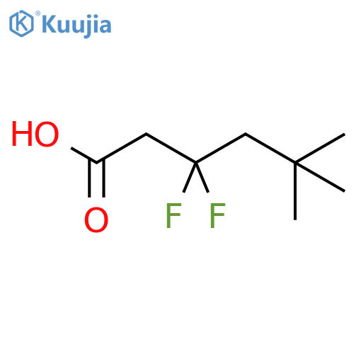 3,3-difluoro-5,5-dimethylhexanoic acid structure