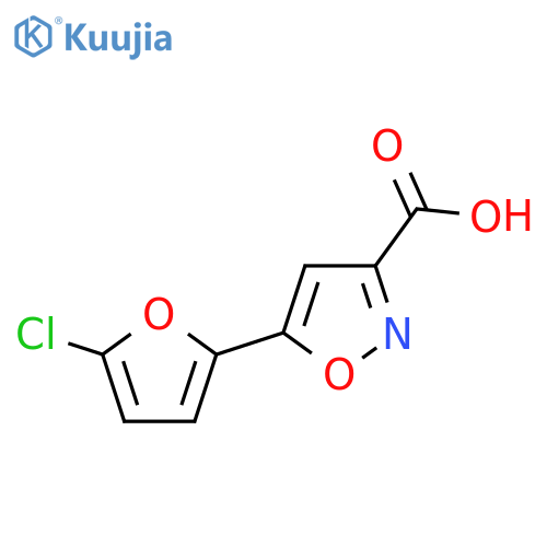 5-(5-Chlorofuran-2-yl)-1,2-oxazole-3-carboxylic acid structure