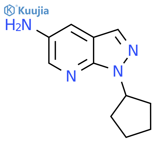 1-Cyclopentylpyrazolo[3,4-b]pyridin-5-amine structure