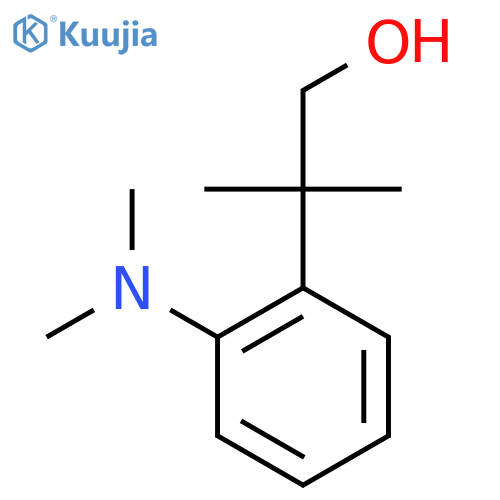 2-2-(dimethylamino)phenyl-2-methylpropan-1-ol structure