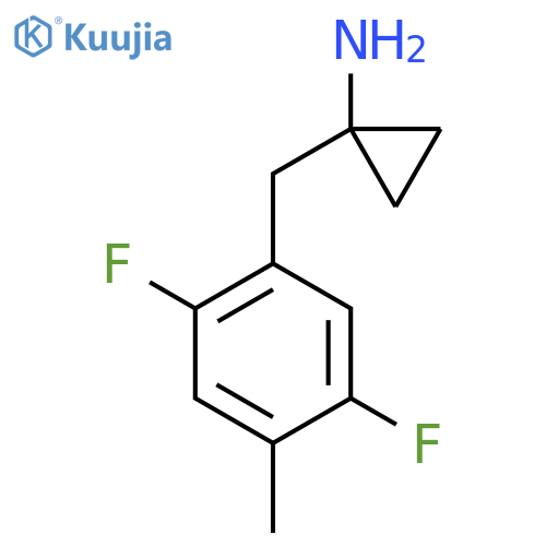 1-(2,5-difluoro-4-methylphenyl)methylcyclopropan-1-amine structure