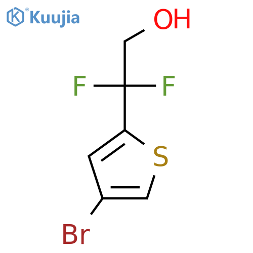 2-(4-bromothiophen-2-yl)-2,2-difluoroethan-1-ol structure
