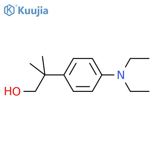 2-4-(diethylamino)phenyl-2-methylpropan-1-ol structure