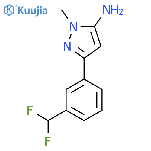 5-3-(difluoromethyl)phenyl-2-methyl-2,3-dihydro-1H-pyrazol-3-imine structure