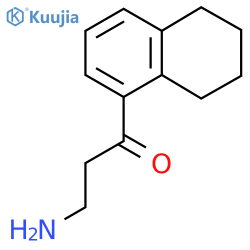 3-amino-1-(5,6,7,8-tetrahydronaphthalen-1-yl)propan-1-one structure