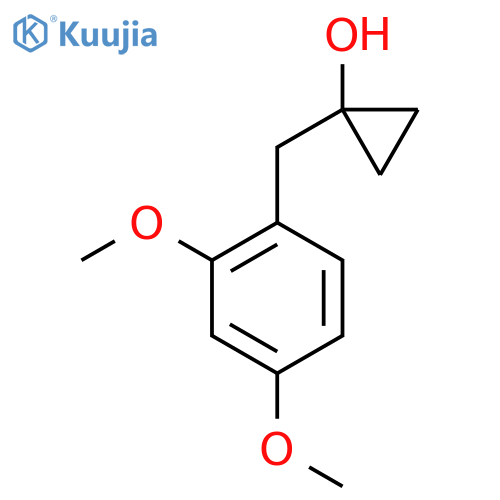 1-(2,4-dimethoxyphenyl)methylcyclopropan-1-ol structure