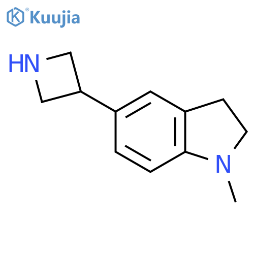 5-(azetidin-3-yl)-1-methyl-2,3-dihydro-1H-indole structure