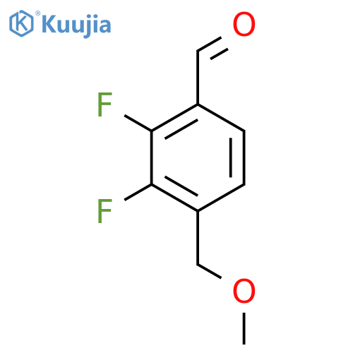 2,3-Difluoro-4-(methoxymethyl)benzaldehyde structure