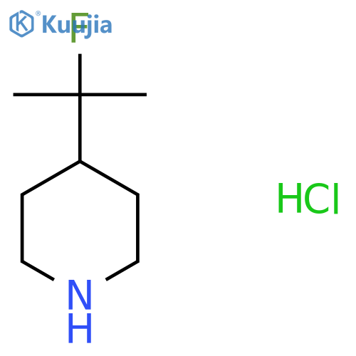4-(2-Fluoropropan-2-yl)piperidine hydrochloride structure